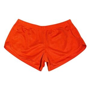 Y2K Soffe Micro Mini Mesh Orange Shorts